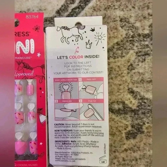 ImPress MINI childrens Fake press on nails bundle of 3 NEW - Picture 2 of 3